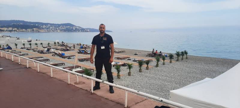 Gardiennage d'un évènement sur la plage dans les Alpes Maritimes