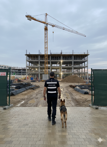 Sécurisation des chantiers à Aix-en-Provence : agents cynophiles AMGS au service de la protection professionnelle