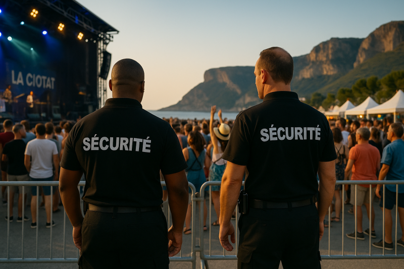Société de sécurité événementielle à La Ciotat – Agents de sécurité, contrôle d’accès, prévention des risques – Devis rapide AMGS
